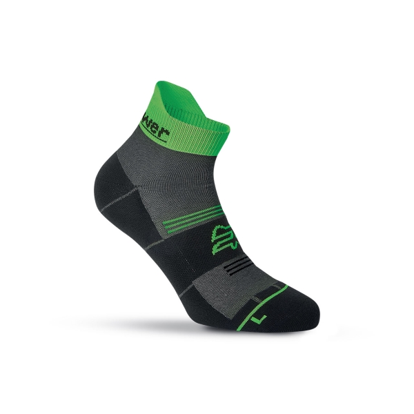Upower Balmy Calcetines de Trabajo Cortos - Talla M - Comodidad y Resistencia, Transpirabilidad Superior, Costuras Planas Antirrozaduras, Talon y Puntera Reforzados - Color Verde Fluorescente