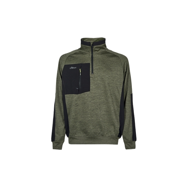Upower Leeds Sudadera Polar - Talla S - Proteccion Termica, Tejido Suave, Ajuste Comodo - Color Verde Oscuro