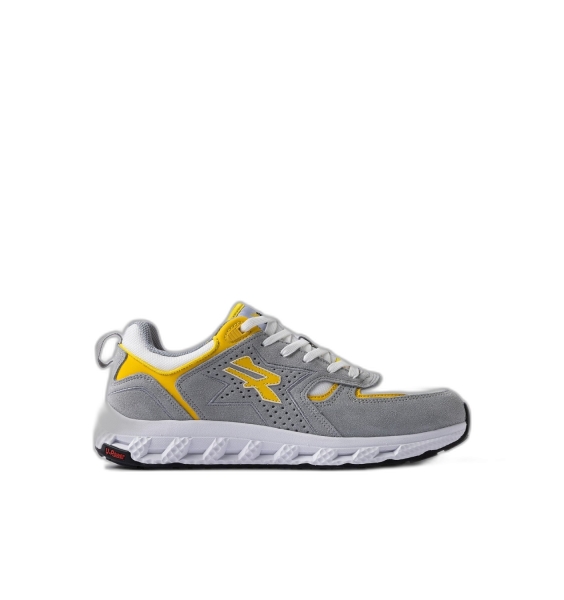 Upower Jackie Calzado de Seguridad Bajo - Talla 38 - Proteccion OB e FO SR - Color Gris/Amarillo