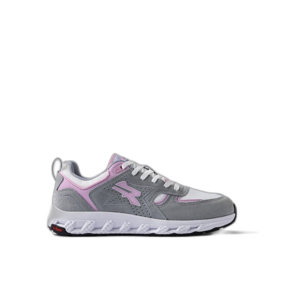 Upower Jackie Calzado de Seguridad Bajo - Talla 38 - Proteccion OB e FO SR - Color Gris/Rosa