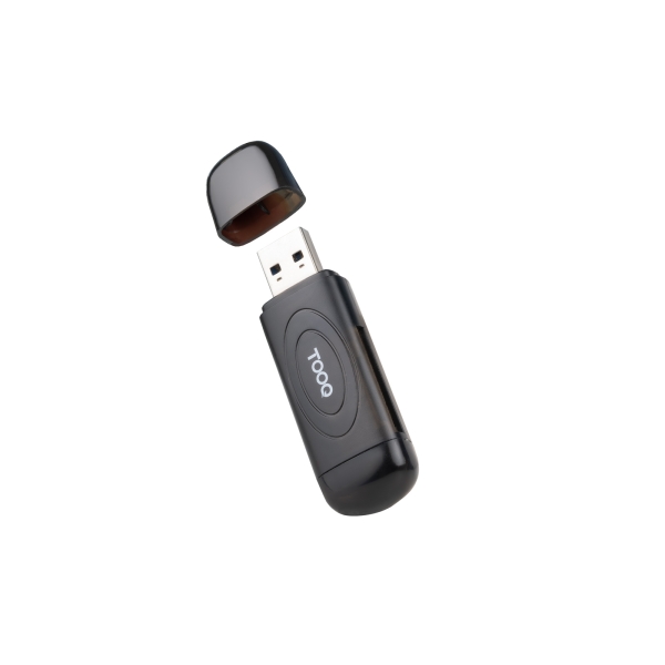 TooQ TQR-3002B lettore di schede USB 3.2 Gen 1 (3.1 Gen 1) Type-A Nero