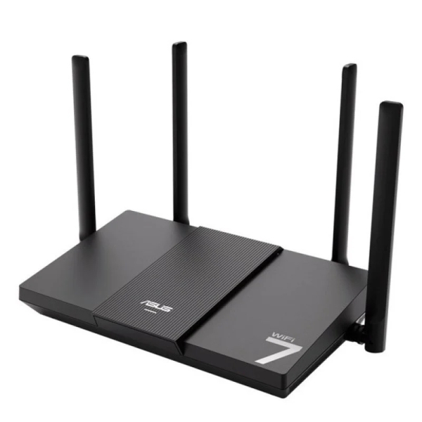 Asus RT-BE50 Router WiFi 7 Dual Band BE3600 AiMesh OFDMA - Velocidad hasta 2882Mbps en 5GHz - 4 Puertos - 4 Antenas - Color Negro