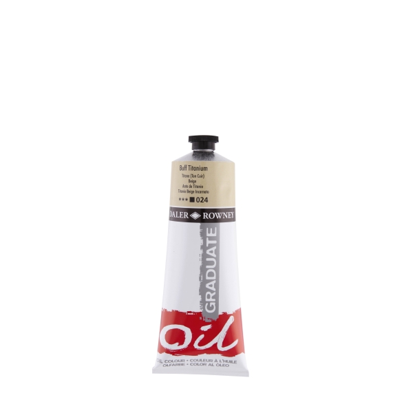Daler Rowney Graduate Pintura al Oleo - Tubo de Aluminio - 220ml - Color Titanio Buff