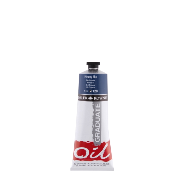 Daler Rowney Graduate Pintura al Oleo - Tubo de Aluminio - 220ml - Color Azul Primario