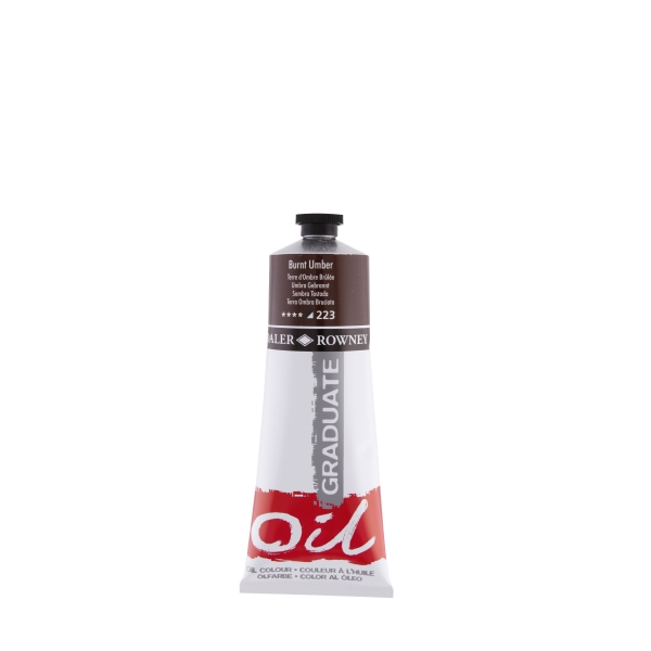 Daler Rowney Graduate Pintura al Oleo - Tubo de Aluminio - 220ml - Color Sombra Tostada