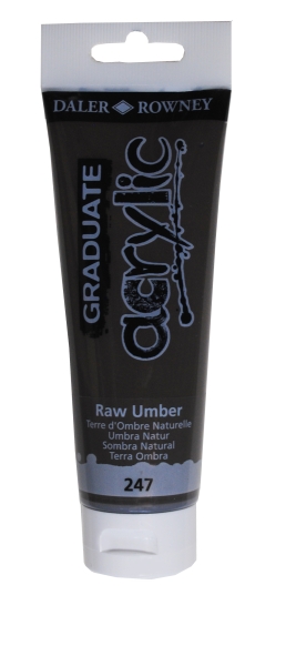 Daler Rowney Graduate Pintura Acrilica - Tubo de Plastico - 120ml - Color Sombra Natural