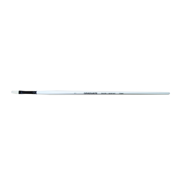 Daler Rowney Graduate Pincel para Oleo - Pelo de Cerda Natural - Mango Largo - Lengua de Gato - N°1