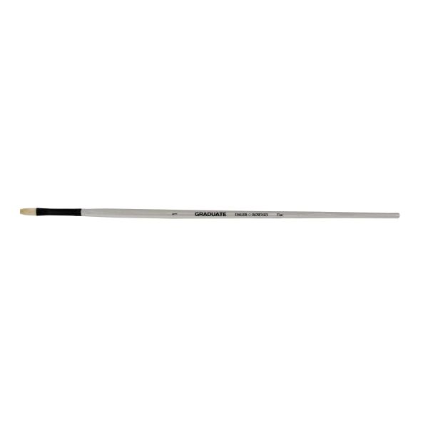 Daler Rowney Graduate Pincel para Oleo - Pelo de Cerda Natural - Mango Largo - Plano- N°1