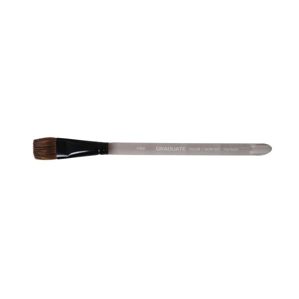 Daler Rowney Graduate Pincel Acuarela - Mezcla de Pelo de Pony y Sintetico - Mango Corto - Plano Lavis 3/4"