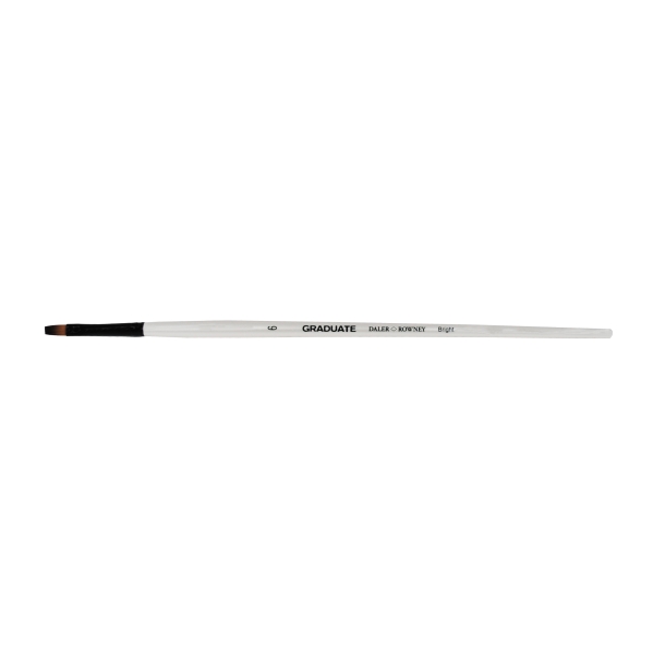 Daler Rowney Graduate Pincel Multitecnica - Pelo Sintetico - Mango Largo - Bright Nº6