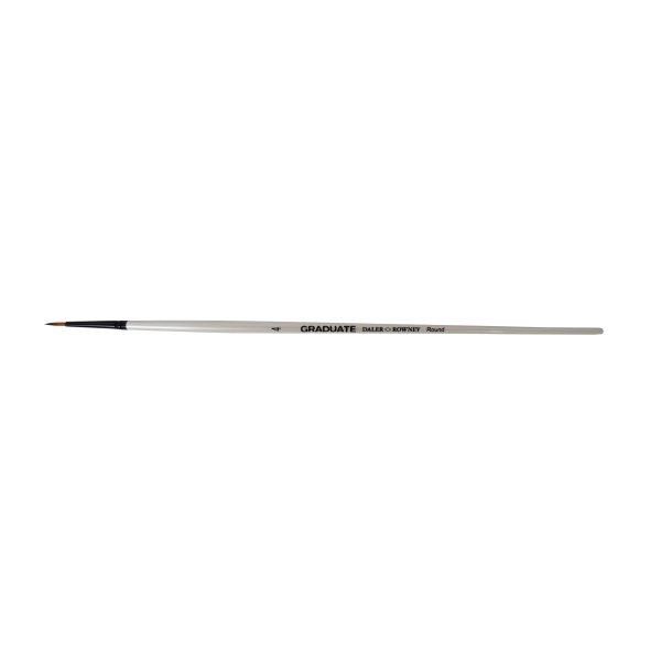 Daler Rowney Graduate Pincel Multitecnica - Pelo Sintetico - Mango Largo - Redondo Nº 4