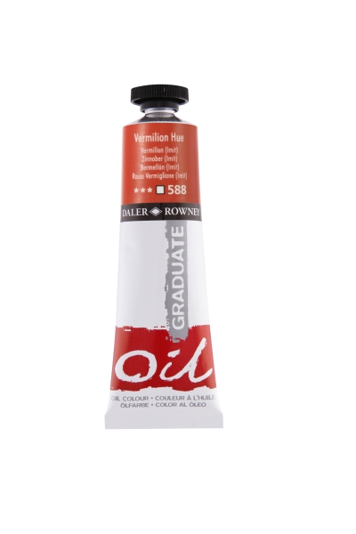 Daler Rowney Graduate Pintura al Oleo - Tubo de Aluminio - 38ml - Color Bermellon