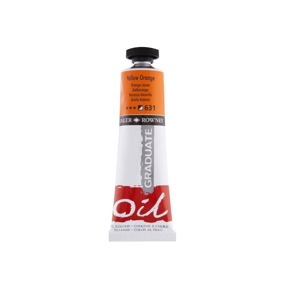 Daler Rowney Graduate Pintura al Oleo - Tubo de Aluminio - 38ml - Color Amarillo Anaranjado