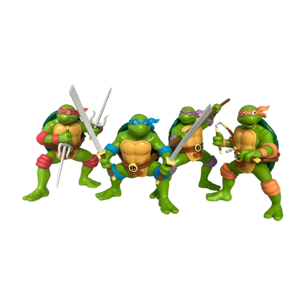 Comansi Set TMNT Tortugas Ninja 4 Figuras - Estilo Cómic Retro - Coleccionable - Michelangelo, Donatello, Raphael, Leonardo