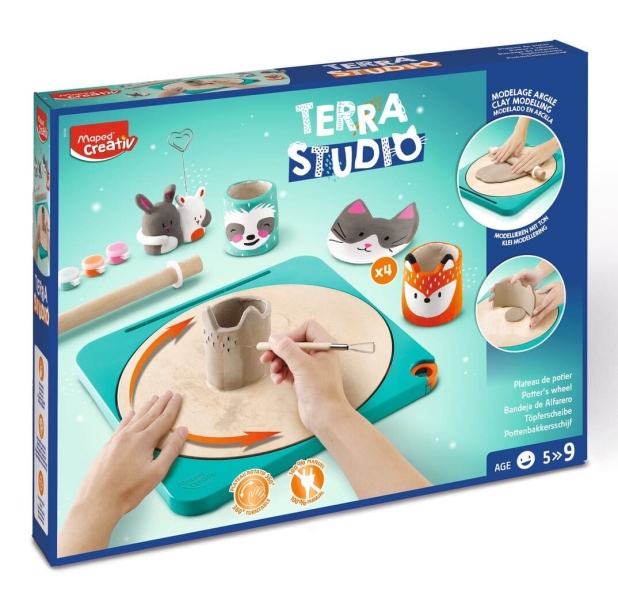 Maped Terra Studio Taller de Ceramica - Kit Infantil Completo y Facil de Usar - Para Niños a partir de 5 Años