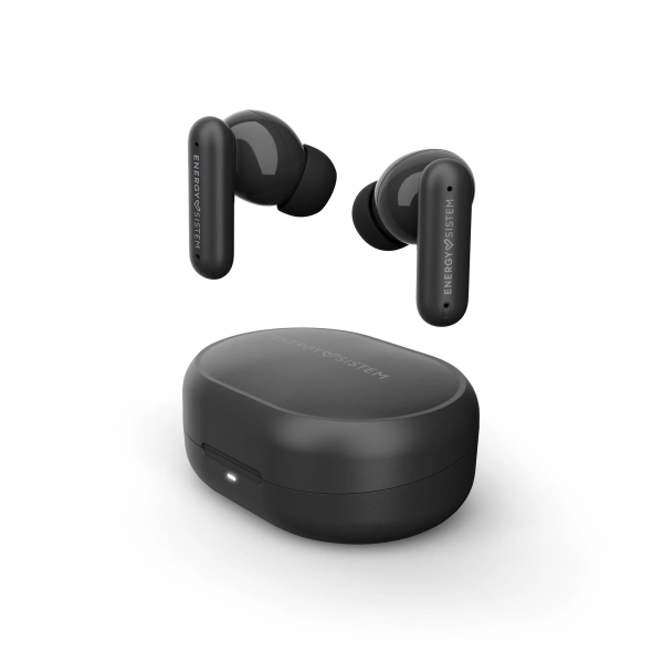 Energy Sistem Chill Auriculares True Wireless - Bluetooth 6.0 - Cancelacion Activa de Ruido - Deep Bass Para Graves Profundos - HQ Voice Calls - 21h Autonomia - Modo Baja Latencia - Asistente de Voz Integrado - Color Negro