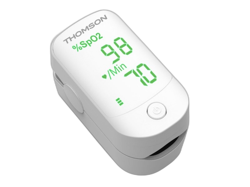Thomson Oxymore L1 Pulsioximetro - Gran Pantalla LED - Diseño Ergonomico - Apagado Automatico