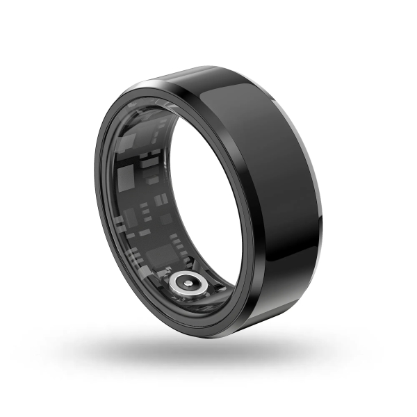 Energy Sistem Smart Ring Anillo Inteligente - Monitorizacion del Sueño - Asistente de Salud con IA - Monitorizacion de Ritmo Cardiaco y Actividad Fisica - IP68 - Mas de Una Semana de Autonomia - Talla S - Color Negro