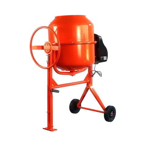 Blim Hormigonera de 160 Litros - Potencia 650W - Velocidad Mezclado 28rpm - Corona de Acero Fundido - 116x73x115cm - Color Naranja