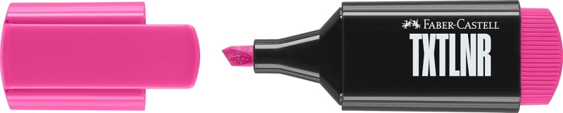 Faber-Castell TXTLNR Marcador Fluorescente - Punta Biselada - Trazo entre 1, 2 y 5 mm - Tinta con Base de Agua - Color Rosa