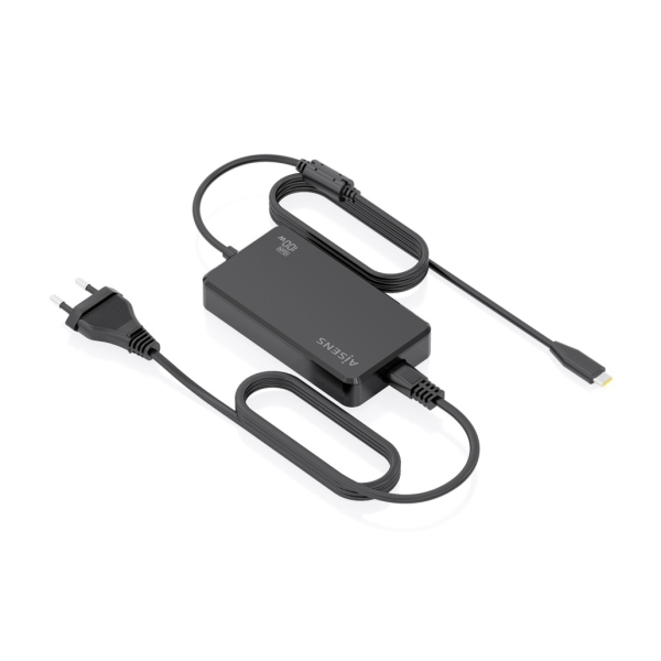 Aisens Cargador de Portatil GaN USB-C/PD 100W - Cable de 1.80m - Color Negro