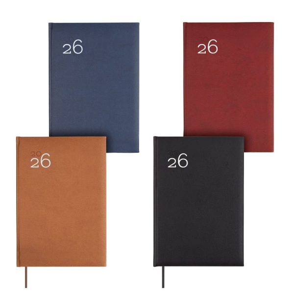 Finocam Dynamic Milano Pack de 5 Agendas Surtidas en Catalan - Anual 2026 - Tapa Dura Acolchada - Formato Y11 - Semana Vista en Vertical - Color Surtidos