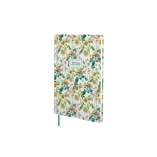 Finocam Dynamic Porto Design Agenda en Catalan - Anual 2026 - Tapa Dura - Formato Y10 - 145x12x210mm - Semana Vista en Vertical - Tematica de Flores