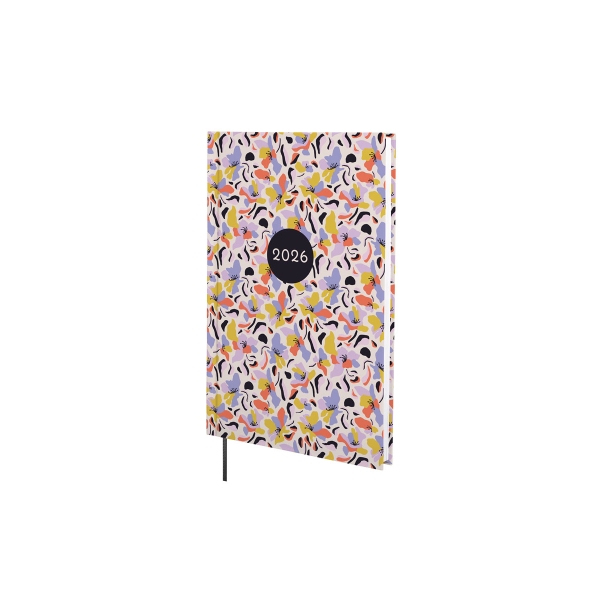 Finocam Dynamic Porto Design Agenda en Catalan - Anual 2026 - Tapa Dura - Formato Y10 - 145x12x210mm - Semana Vista en Vertical - Tematica de Flores