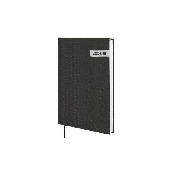 Finocam Dynamic Porto Agenda en Catalan - Anual 2026 - Sin Cierre - Formato Y10 - 145x23x210mm - 1 Dia por Pagina - Color Negro