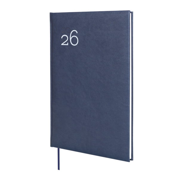 Finocam Dynamic Milano Agenda Profesional - Anual 2026 - Tapa Dura Acolchada - Formato Y11 - 168x19x245mm - Semana Vista en Vertical - Color Azul
