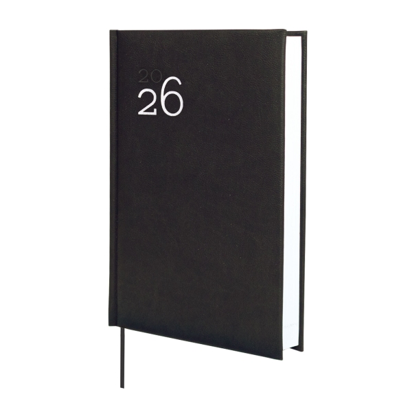 Finocam Dynamic Milano Agenda Profesional en Catalan - Anual 2026 - Tapa Dura Acolchada - Formato Y10 - 143x29x210mm - 1 Dia por Pagina - Color Negro