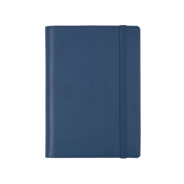 Finocam Duoband Agenda con Bloc de Notas en Catalan - Anual 2026 - Formato E5 - 130x15x192mm - Semana Vista Horizontal - Color Azul