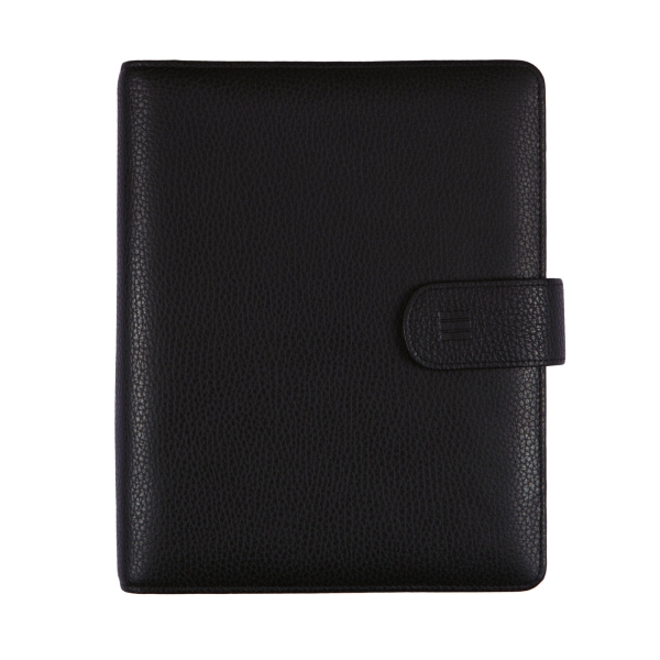 Finocam Open Piel Andrea Agenda Organizador en Catalan - Anual 2026 - Formato 1000 - 205x43x249mm - Semana Vista en Vertical - Color Negro