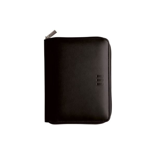 Finocam Open Pol Agenda Organizador - Anual 2026 - Cierre de Cremallera - Formato 500 - 165x43x210mm - 1 Dia por Pagina - Color Negro