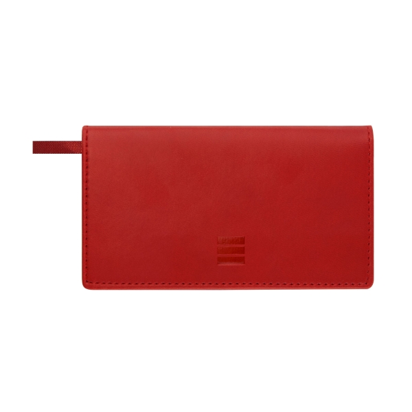 Finocam Ibis Agenda Plana - Anual 2026 - Formato Pl1 - 130x6x6mm - Semana Vista en Vertical - Color Rojo