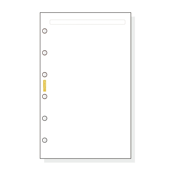 Finocam C342 Notas de Recambio para Agendas Classic - Liso - Formato 603 - 79x127x5mm - Color Blanco