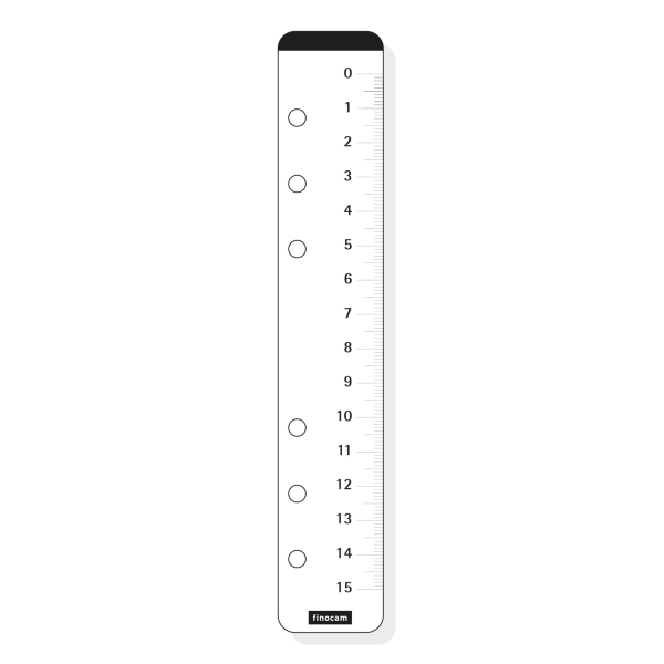 Finocam C960 Regla para Agendas Classic - Formato 609 - 35x180mm - Color Blanco