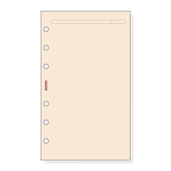 Finocam R443 Recambio para Agendas Open - Liso - Formato 400 - 91x5x152mm - Color Crema