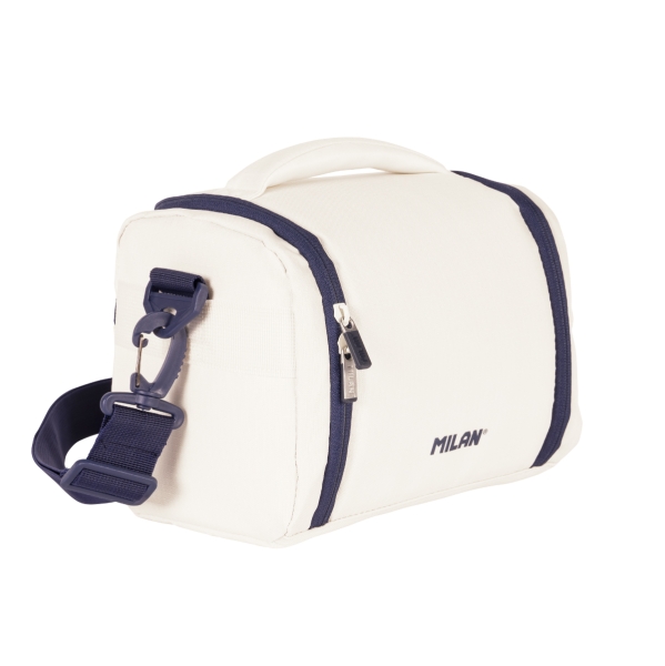 Milan 430 Since 1918 Bolsa Isotermica Porta Alimentos de 5L - Gran Capacidad - Apertura Total - 24.5x20x16cm - Color Beige