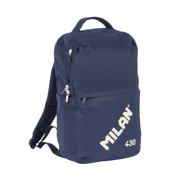Milan 430 Since 1918 Mochila 15L - Compartimento para Portatiles hasta 14" - Cierre de Seguridad - 42x28x15cm - Color Azul