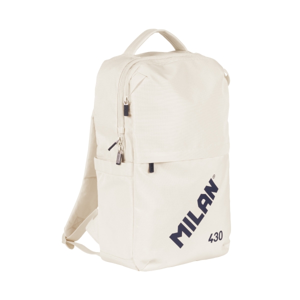 Milan 430 Since 1918 Mochila 15L - Compartimento para Portatiles hasta 14" - Cierre de Seguridad - 42x28x15cm - Color Beige