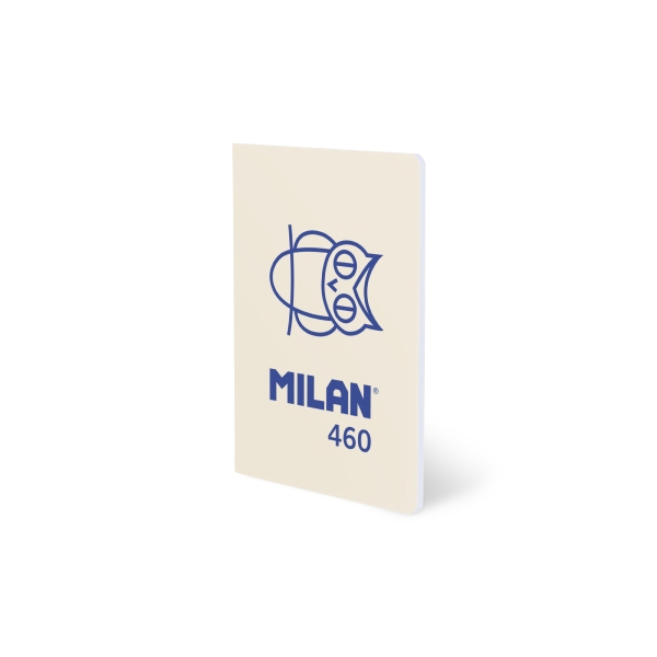 Milan 460 Since 1918 Libreta A5 Grapada - Papel a Lineas - 24 Hojas de 95g - Color Beige