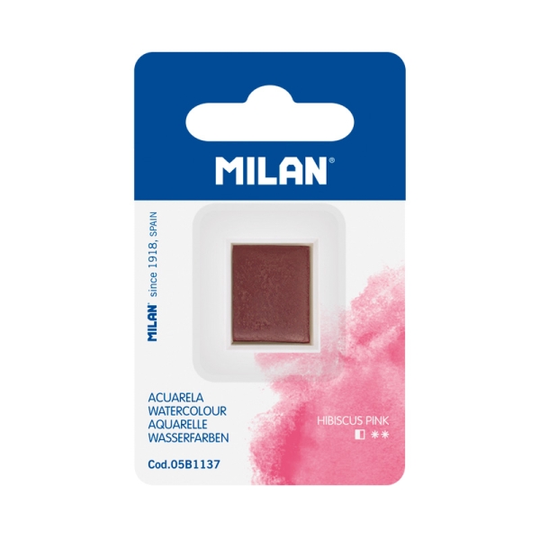 Milan Art Acuarela de Recambio - Medio Godet - Color Rosa