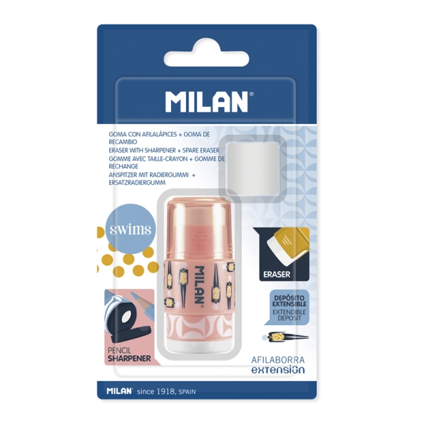 Milan Extension Swims Afilaborra - 1 Goma de Recambio - Cuchilla de Acero de Seguridad - Colores Surtidos