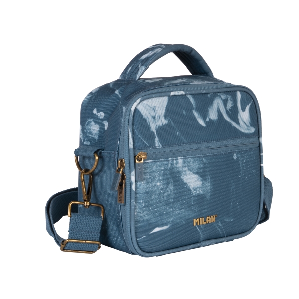 Milan Lava Bolsa Isotermica Porta Alimentos de 3.5L - Incluye 3 Recipientes - 23x20x11cm - Color Azul