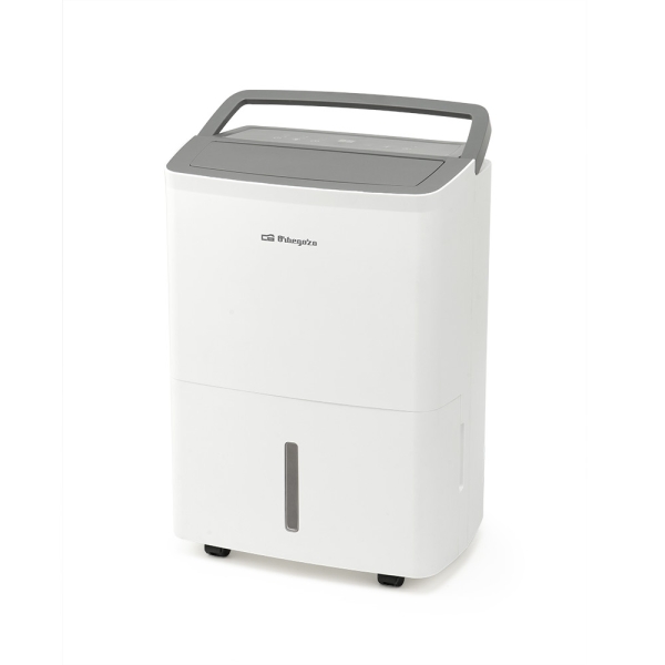 Orbegozo DH 1655 Deshumidificador - Potencia 230W - Absorbe 16 L/Dia - Deposito de 4L - Respetuoso con el Medio Ambiente - Temporizador - Ruedas y Asa de Transporte - 35x49x23.5cm - Color blanco