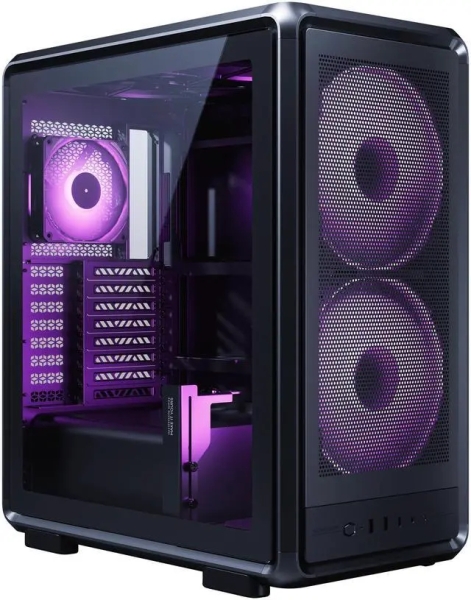 Cooler Master Masterframe 500 Caja Torre E-ATX - 2 Ventiladores 200mm RGB Frontales - Ventana Lateral - Paneles Intercambiables - Rejilla Metal-Mesh - 654x580x376mm - Color Negro