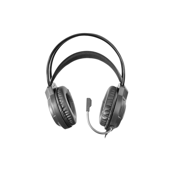 Mars Gaming MH124 Auriculares Gaming - Cable de 180cm - Control de Volumen - Microfono Flexible Integrado - Iluminacion FRGB - Color Negro