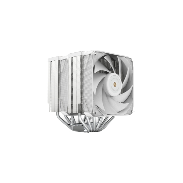 Mars Gaming MCPU-XU6 Disipador CPU con 350W de Potencia - Ventilador PWM de 120mm - 6 Heatpipes HCT - Aletas de Aluminio - Color Blanco