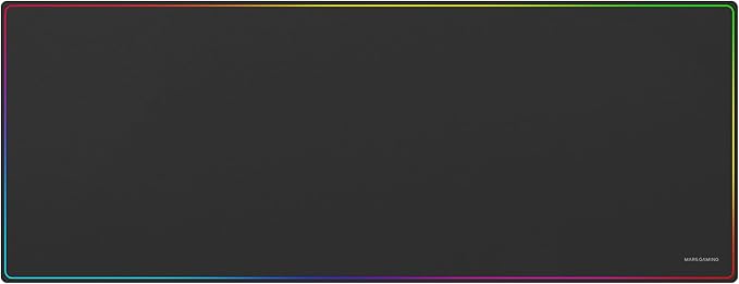 Mars Gaming MMP224 Alfombrilla Extragrande - Base Antideslizante - Superficie Nanotextil Flexible - 880x330x3mm - Color Negro